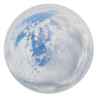 HDRi Skydome of Clouded Sky 12K